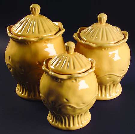 Rustica Gold (3 Piece) Canister Set (Box Set)