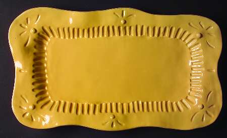 Rustica Gold 17" Rectangular Serving Platter
