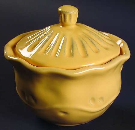 Rustica Gold Sugar Bowl & Lid