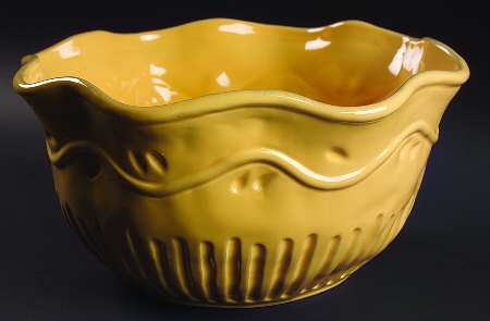 Rustica Gold 12" Large Salad Serving Bowl