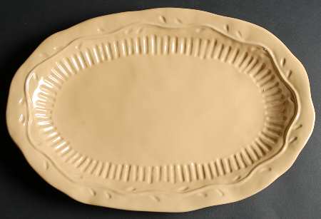 Rustica Gold 18" Oval Serving Platter
