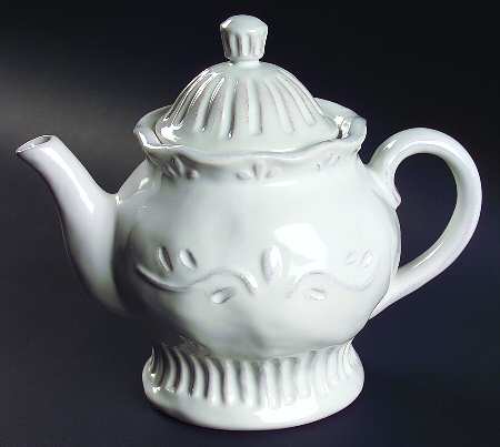 Rustica White Teapot & Lid