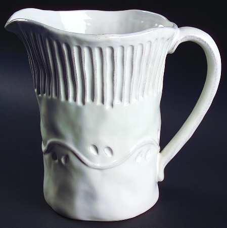 Rustica White 80 Oz Pitcher