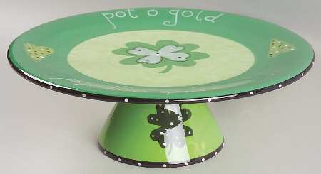 Pot O Gold 12" Diameter Pedestal Cake Stand