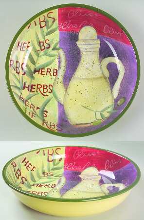Wine Collage 9" Individual Pasta Bowl