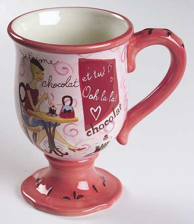 Chocolate Cafe Footed Mug