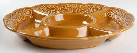 Venetian 1 Pc Round Chip and Dip (5 Section)