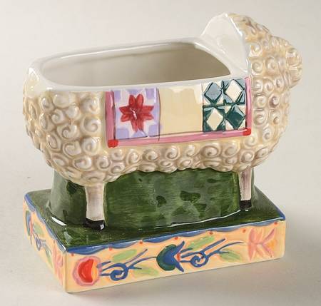 Barnyard Figural Sugar Bowl No Lid