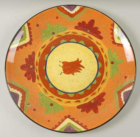 Texmex Chip Bowl/Plate for Chip & Dip Set