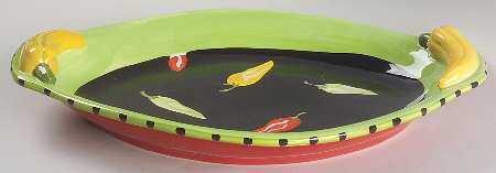 Veggie Salad 16" Large Oval Salad Serving Bowl