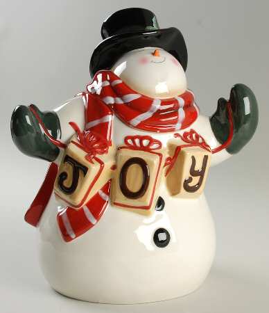 Mister Frosty Figural Cookie Jar & Lid