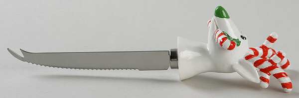Silly Reindeer (Black Body) Cheese Knife with Stainless Blade