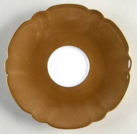 Eventail Chestnut (Marron Glace) Saucer
