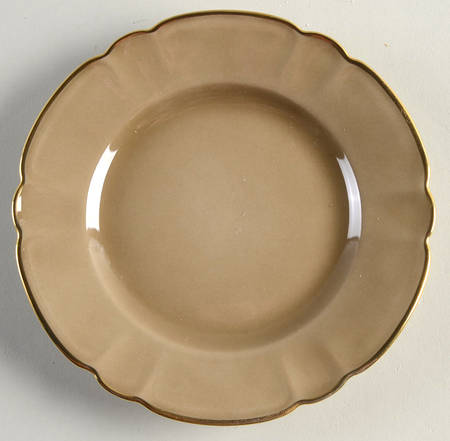 Eventail Chestnut (Marron Glace) Bread & Butter Plate