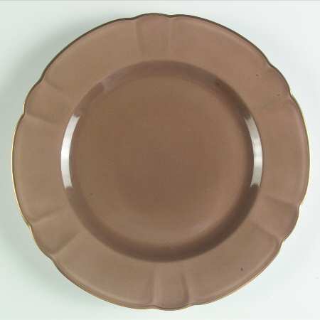 Eventail Chestnut (Marron Glace) Dinner Plate