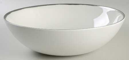 Basso (Platinum Trim) 10" Round Serving Bowl