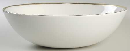 Basso (Gold Trim) 10" Round Serving Bowl