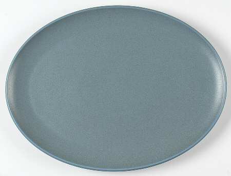 Cargo Slate Blue 15" Oval Serving Platter