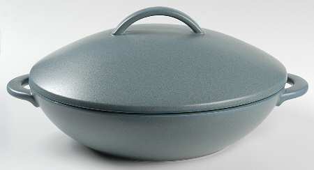 Cargo Slate Blue 1.5 Qt Round Covered Casserole