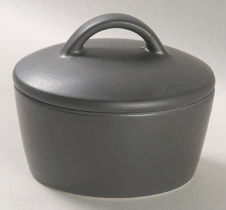 Cargo Black Sugar Bowl & Lid