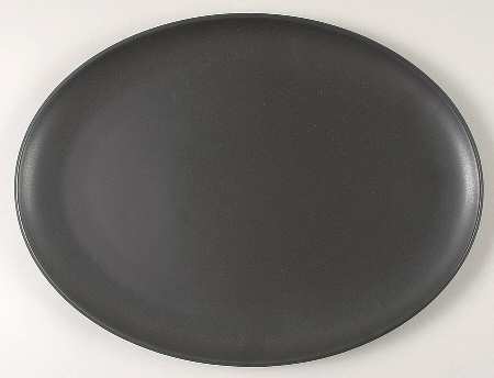 Cargo Black 15" Oval Serving Platter