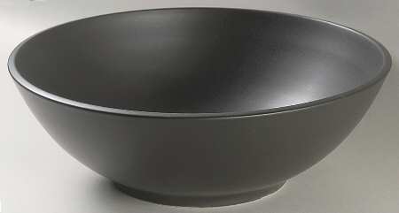 Cargo Black 11" Large Salad Serving Bowl
