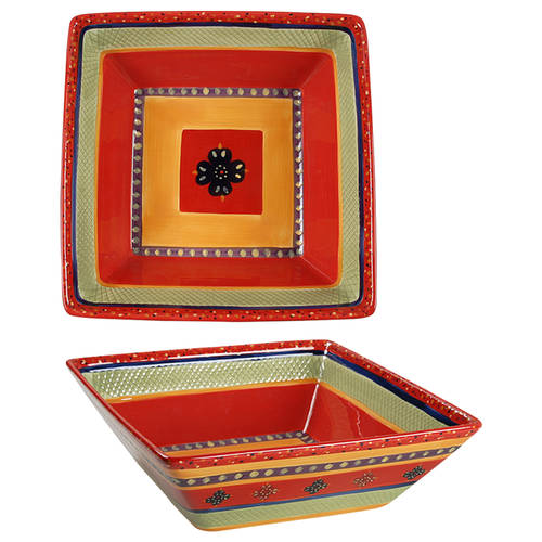 Rumba 11" Square Serving Bowl