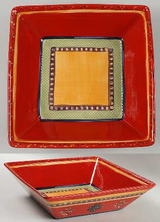 Rumba Chip Bowl/Plate for Chip & Dip Set