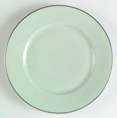 Celadon (Platinum Trim) Dessert Luncheon Plate