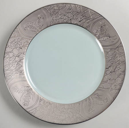 Hibiya Gray and Celadon Dessert Luncheon Plate