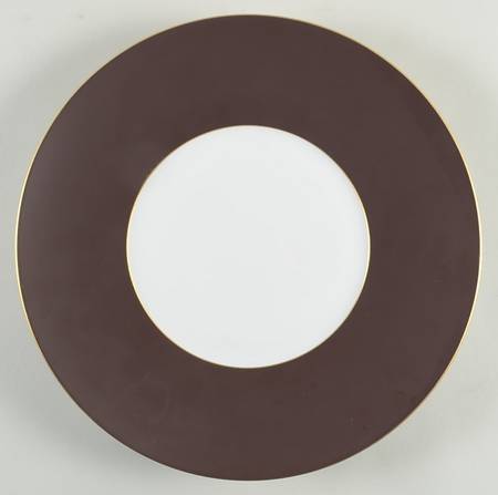 Horizon Satin Sepia (Gold Border) Service Plate (Charger)
