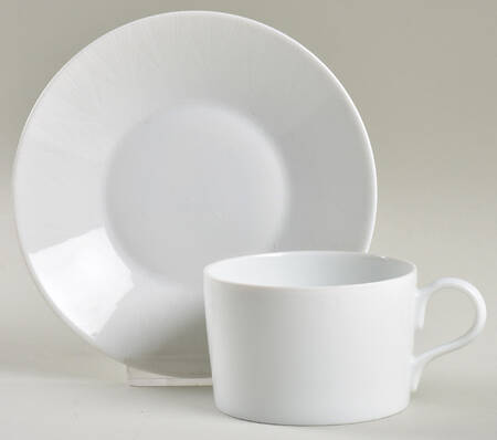 Esmeralda (No Trim) Flat Cup & Saucer Set