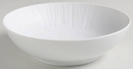 Vegetal Satin White Individual Salad Bowl