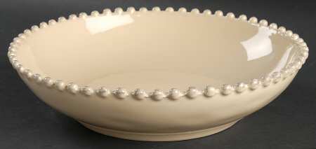 Pearl Cream 9" Individual Pasta Bowl