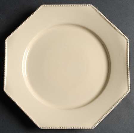 Pearl Cream Octagonal Dinner Plate by Costa Nova China