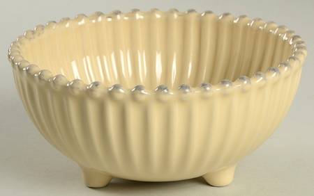 Pearl Cream Footed Dessert Bowl