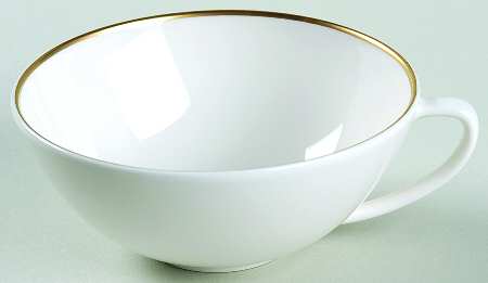 Gilded Gold Band Flat Cup
