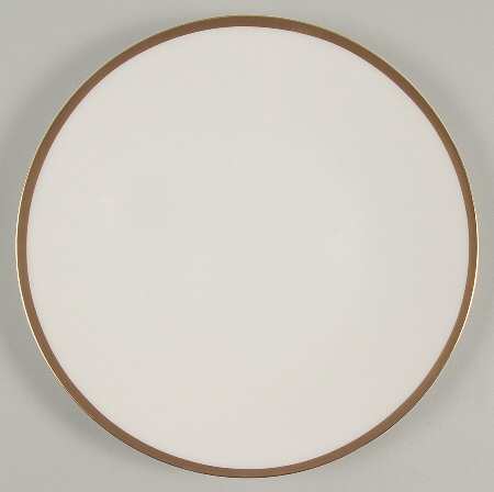 Gilded Gold Band Salad/Dessert Plate
