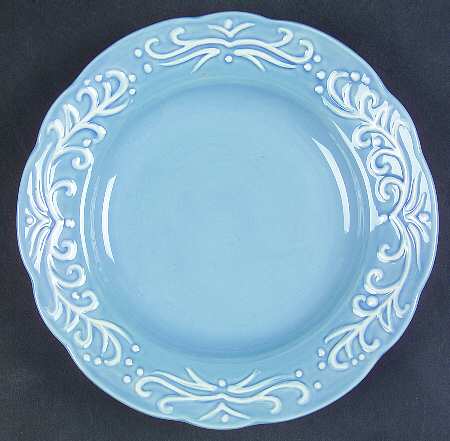 Rouleau Blue Accent Salad Plate