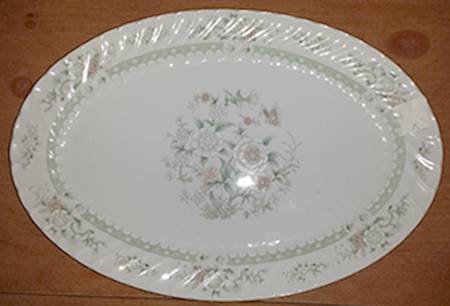 UP123 12" Oval Serving Platter
