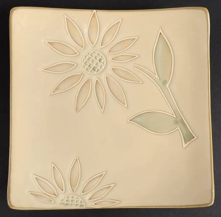 Sunflower Square Salad Plate