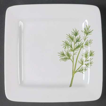 Culinary Herbs Canape Plate