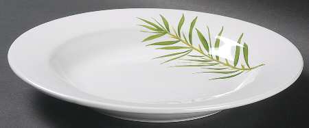 Culinary Herbs Large Rim Soup Bowl