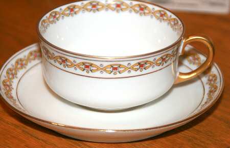 CRG77 Flat Cup & Saucer Set by Henri Creanges