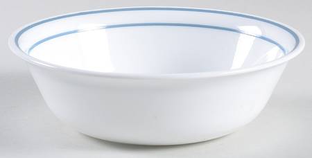 Gingham Blue (Corelle) Coupe Cereal Bowl
