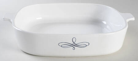 Black Trefoil 2.5 Quart Square Casserole No Lid