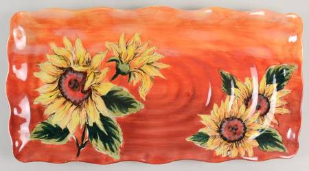 Sunflower 17" Rectangular Serving Platter
