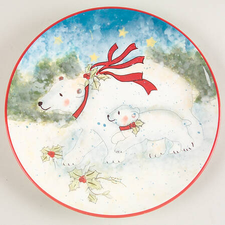 Enchanted Polar Bears Salad Plate