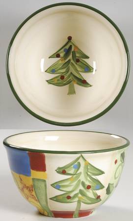 Holiday Quilt Soup/Cereal Bowl