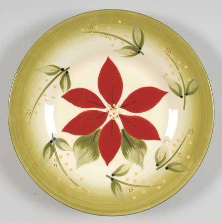 Tuscan Poinsettia Salad Plate